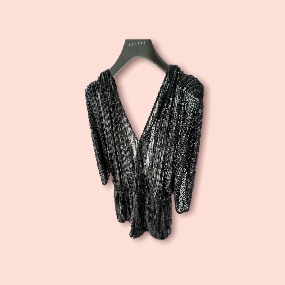 Parker NY Embroidered Black Romper - Picture 5 of 5